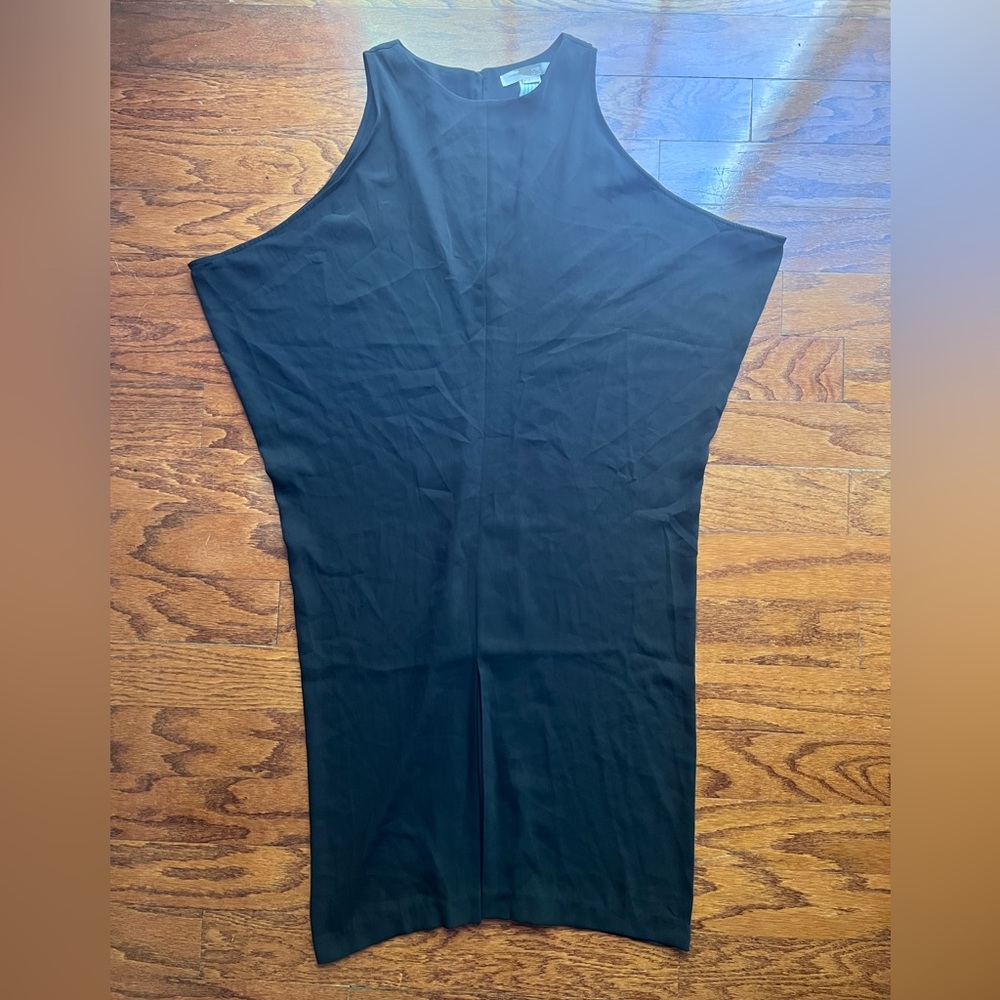 Forever 21 Black Asymmetrical Draped Dress